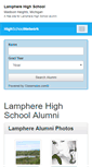 Mobile Screenshot of lampherehighschool.org